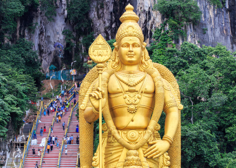 Batu Caves golden statue