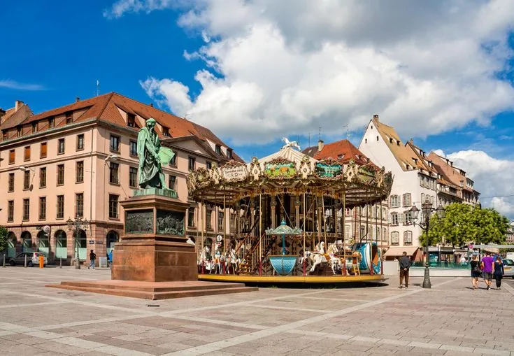 Historic European town square