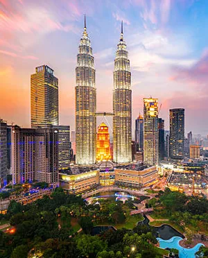 Petronas Twin Towers in Kuala Lumpur