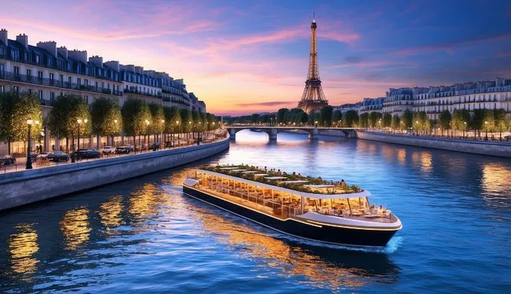 Seine river dinner cruise in Paris