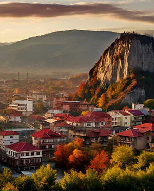 Tbilisi old town and cliffs